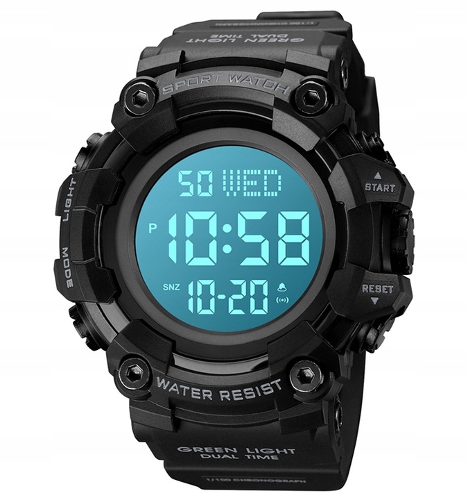 Zegarek męski elektroniczny militarny taktyczny wiele funkcji