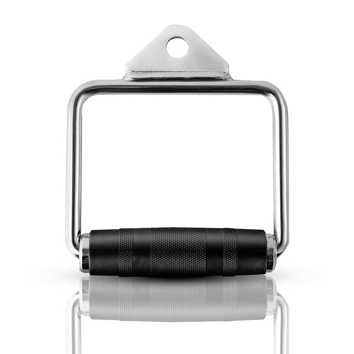 Uchwyt DO WYCIĄGU atlasu pojedynczy OBROTOWY Stalowy Ryflowany do Ćwiczeń