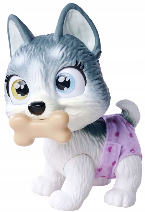 PAMPER PETZ PIESEK HUSKY PIJE SIKA PIELUSZKOWY GANG 20 CM + BUTELKA SMOCZEK