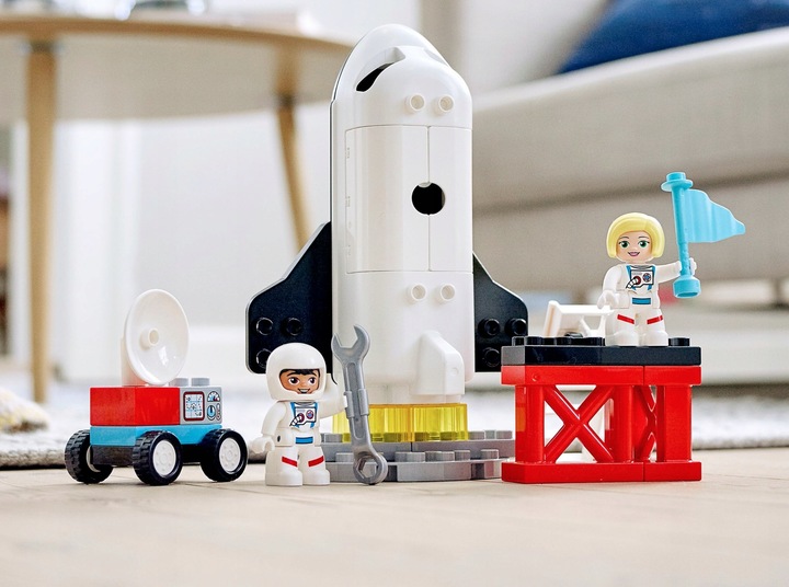 KLOCKI LEGO DUPLO LOT PROMEM RAKIETĄ W KOSMOS PREZENT DLA 2,3,4,5 LATKA