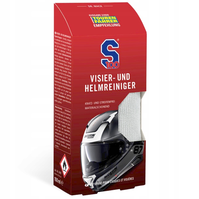 S100 Środek Do Czyszczenia Wizjera I Skorupy Kasku 100 ml