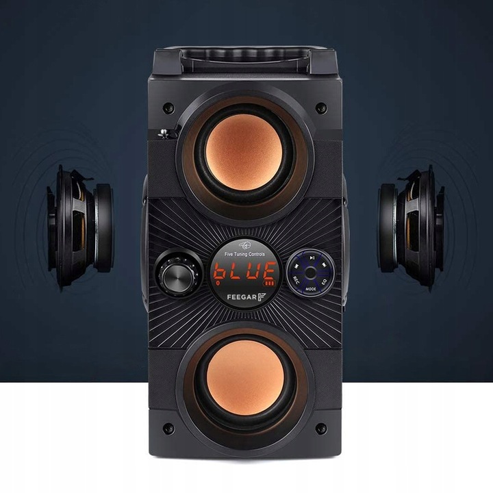 Głośnik Bluetooth Feegar 4000mah Radio USB SD AUX