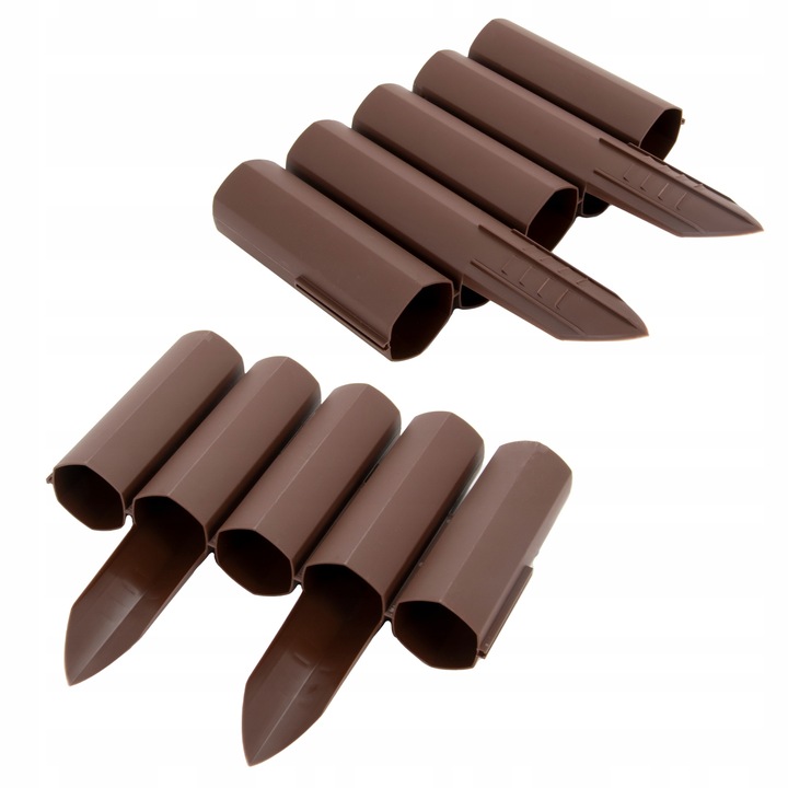 Palisada Ogrodowa Paliki Brąz 2,7 m Border Płotek