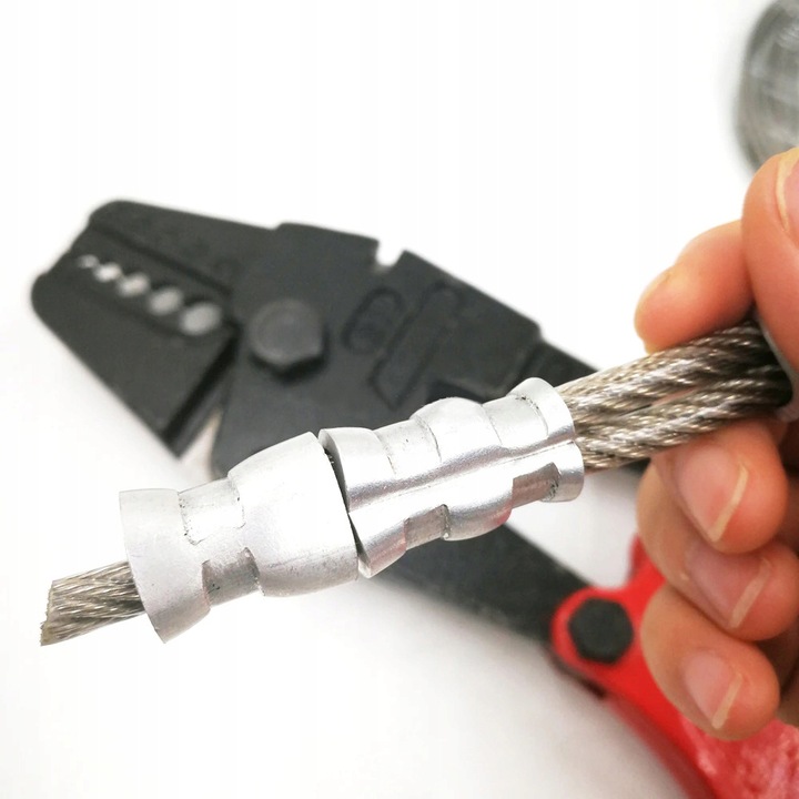 ZACISKARKA SZCZYPCE DO ZACISKANIA LIN LINEK TULEJEK NA LINKACH STALOWYCH