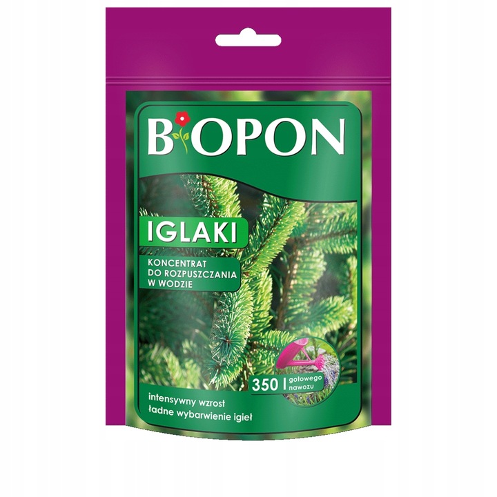 BOPON Nawóz Do Iglaków Koncentrat Rozpuszczany w Wodzie 350 g x 4 sztuki