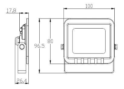 Naświetlacz LED 10W czujnik ruchu MV halogen IP65