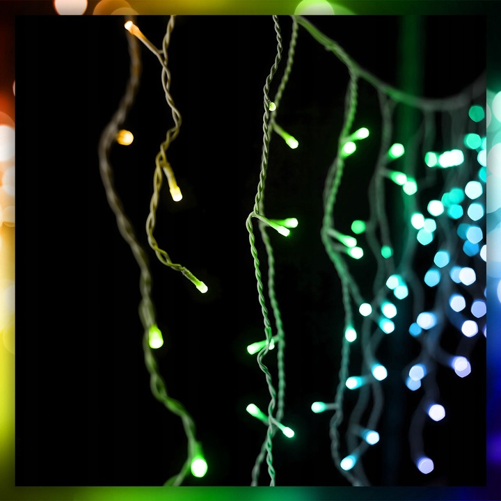 SOPLE LAMPKI CHOINKOWE ŚWIATEŁKA 300 LED 12M GRUBY KABEL FLASH ZEWNĘTRZNE