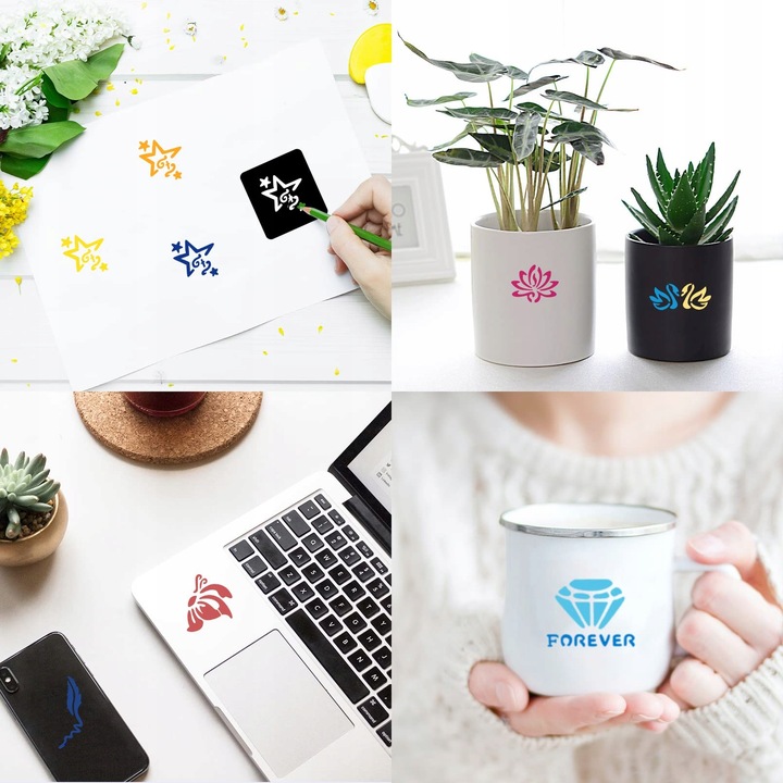 TATUAŻE BROKATOWE SZBLONY PAKIET SZABLONÓW 258szt