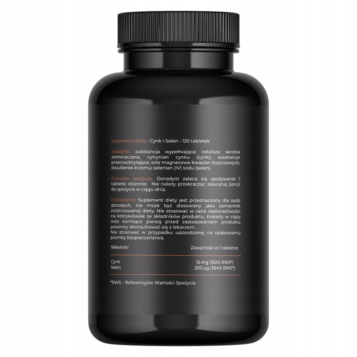 CYNK & SELEN - Odporność, zdrowa skóra, włosy i paznokcie - 120 tabletek