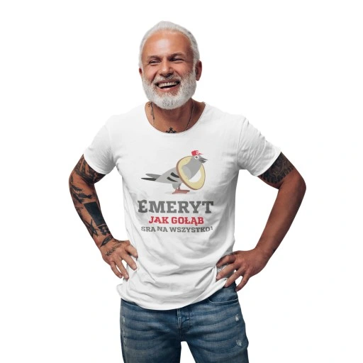 Prezent EMERYTA Emerytura KOSZULKA BĄDŹ JAK GOŁĄB