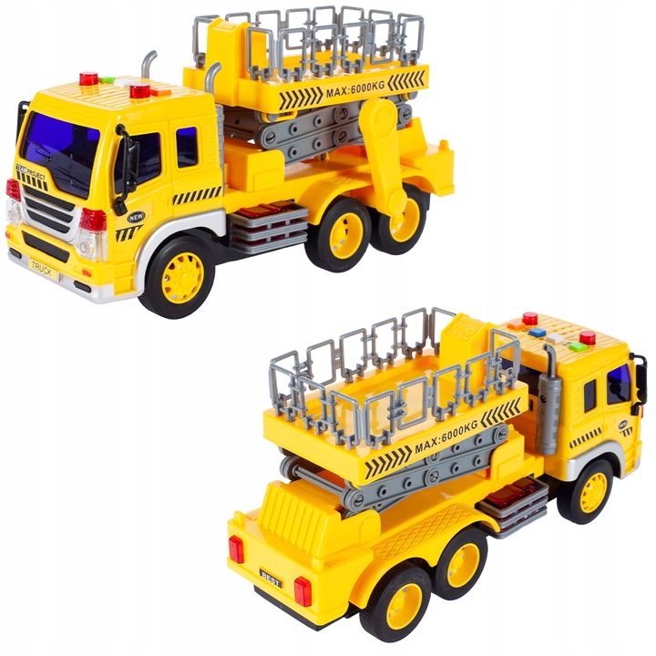 CIĘŻARÓWKA AUTO SAMOCÓD Z PODNOŚNIKIEM BUDOWLANYM 1:16 DLA DZIECI