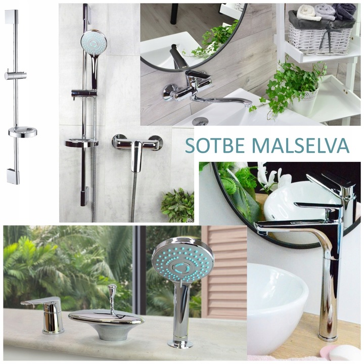 Bateria wannowa ścienna z ruchomą wylewką Kran do wanny z prysznicem SOTBE