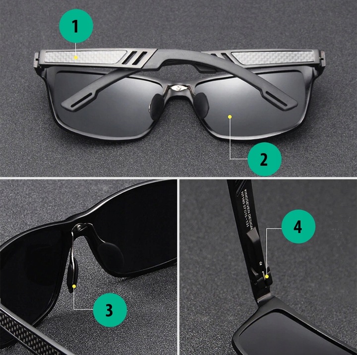 Okulary przeciwsłoneczne KINGSEVEN AVIATOR PILOTKI