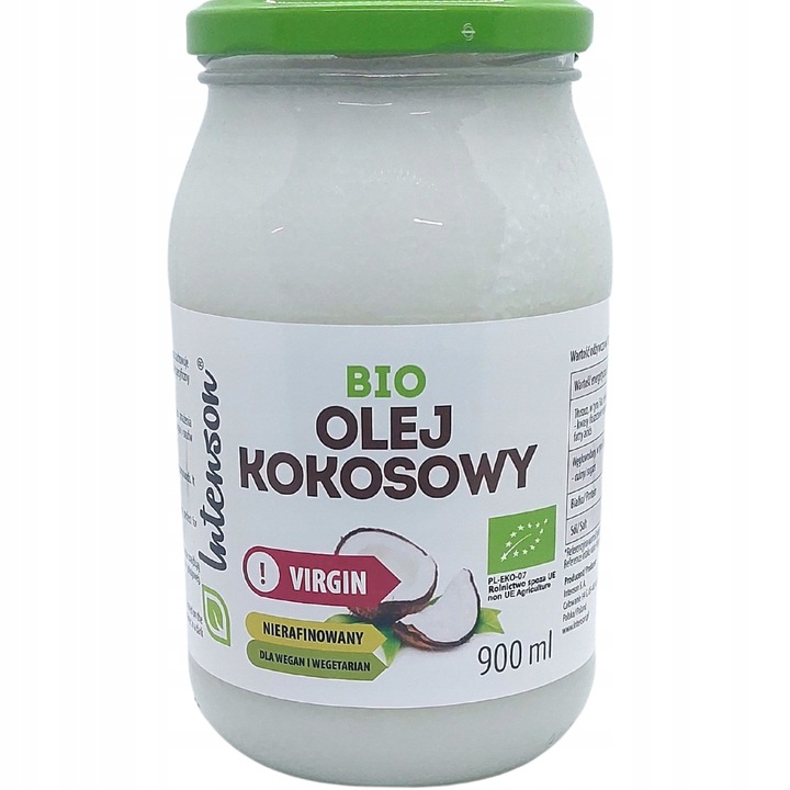 Olej kokosowy nierafinowany Intenson 900 ml