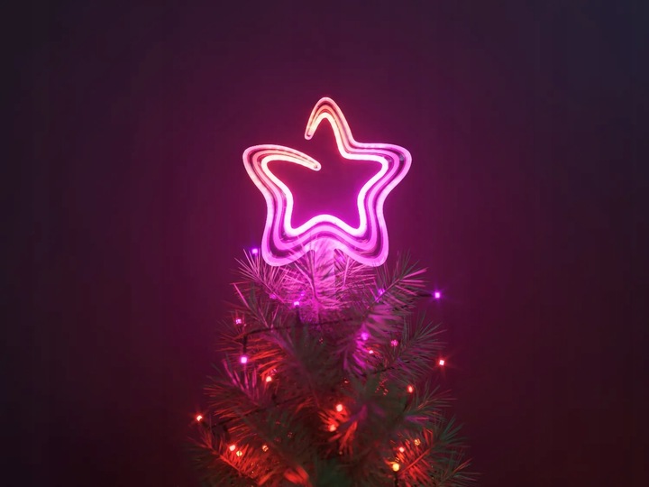 Szpic, czubek, gwiazda Twinkly Tree Topper - 26x20 cm cm RGB