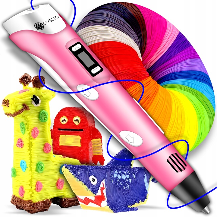 DŁUGOPIS 3D DLA DZIECI DRUKARKA 3D MAGICZNY DŁUGOPIS 3D + WKŁADY 160 METRÓW