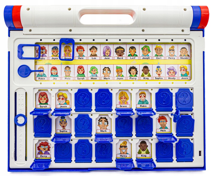 Edukacyjna GRA PAMIĘCIOWA Zgadnij Kto to? PRZENOŚNA WALIZKA 8 PLANSZ