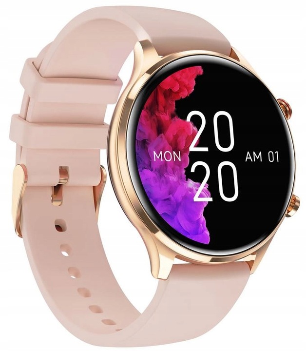 SMARTWATCH DAMSKI Zegarek ROZMOWY CIŚNIENIE POLSKIE MENU 2 paski +SŁUCHAWKI