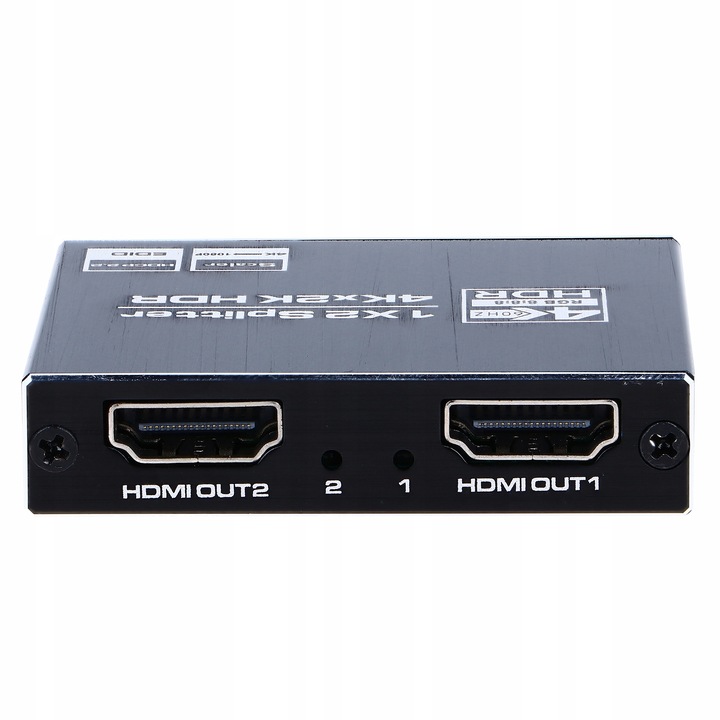 SPLITTER HDMI 2.0 1x2 ROZDZIELACZ ULTRAHD HDCP 2.2 4K/60HZ - 2 TELEWIZORY