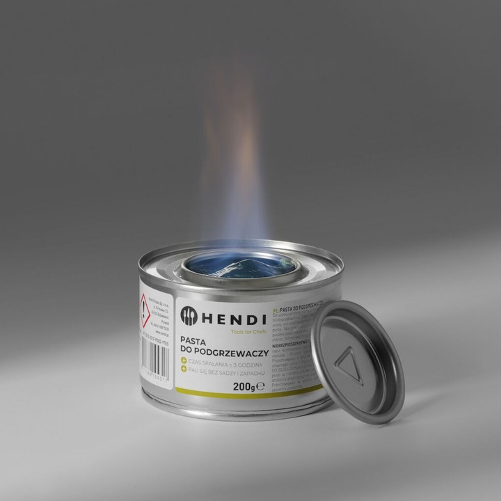 Pasta do podgrzewaczy w płynie 5 l HENDI Żel BIO Bez sadzy Bez zapachu