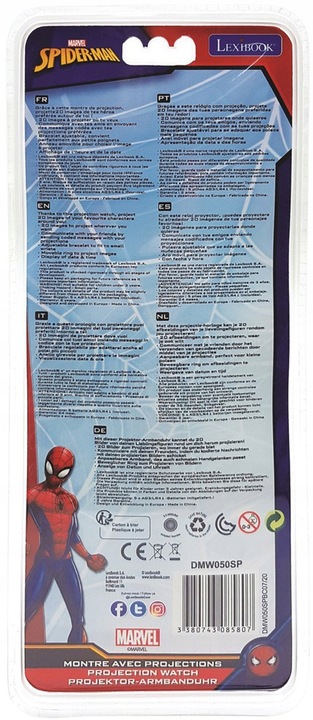 Zegarek z projektorem LEXIBOOK Spider Man DMW050SP