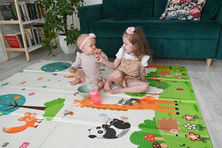 PIANKOWA DWUSTRONNA MATA EDUKACYJNA DO NAUKI XPE CYFRY LITERY 200x180cm