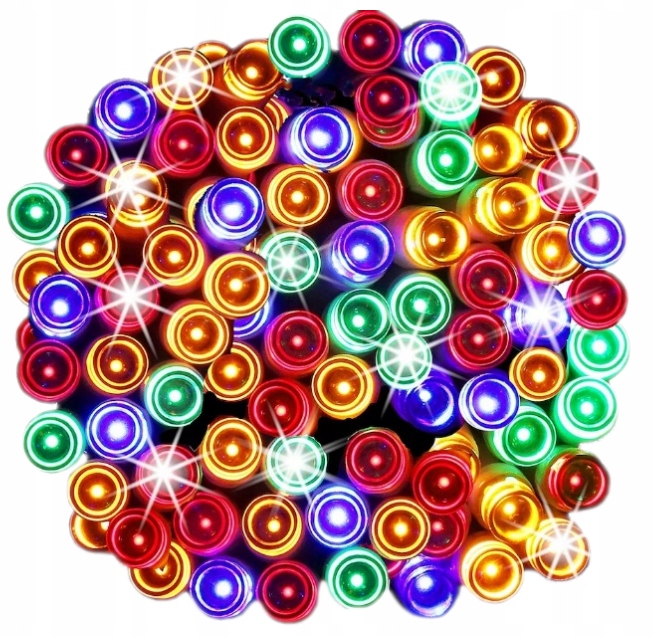 LAMPKI CHOINKOWE 1000 LED KOLOROWE 72M ŚWIATEŁKA NA CHOINKĘ LED ZEWNĘTRZNE