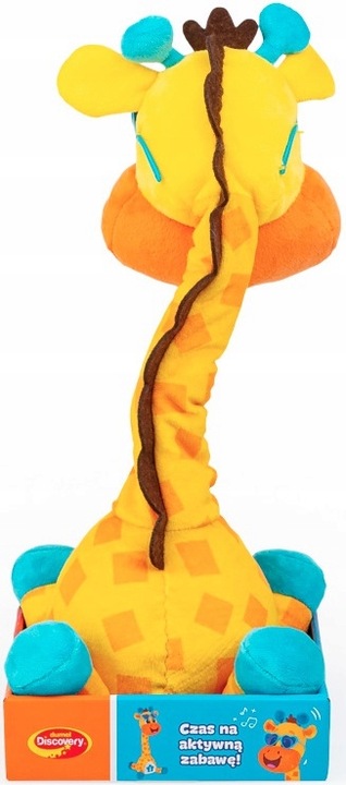 DUMEL TAŃCZĄCA ŻYRAFA ALEK INTERAKTYWNA ZABAWKA kręci szyją świeci MELODIE