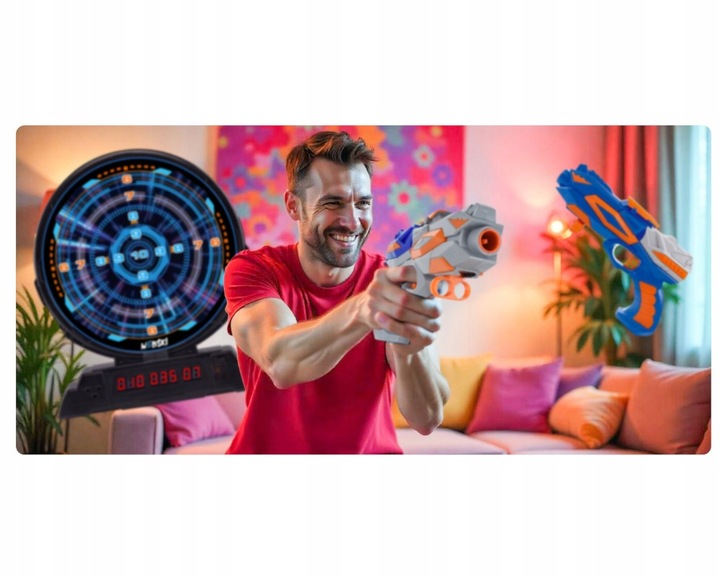 NAJLEPSZY PREZENT DLA 6 7 8 9 10 11 12 LATKA ELEKTRONICZNA TARCZA NEOSHOT