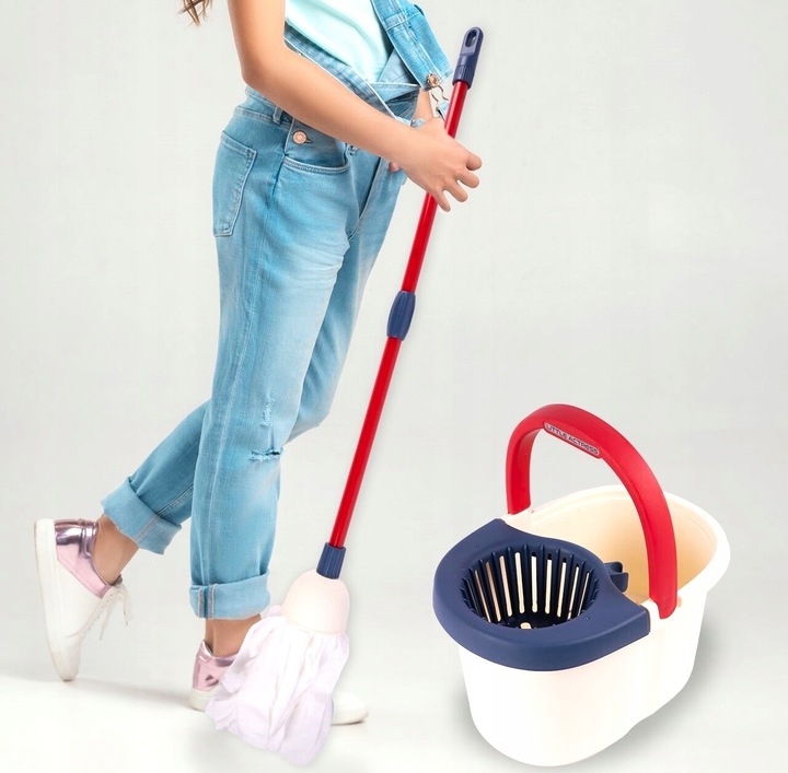 Zestaw Sprzątający 8w1 Odkurzacz Pionowy dla Dzieci Robot Mop Miotła 3 L+