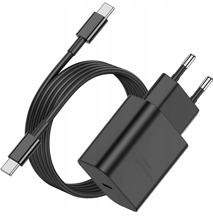 SZYBKA ŁADOWARKA DO TELEFONU SAMSUNG KOSTKA 25W + KABEL USB-C 1M