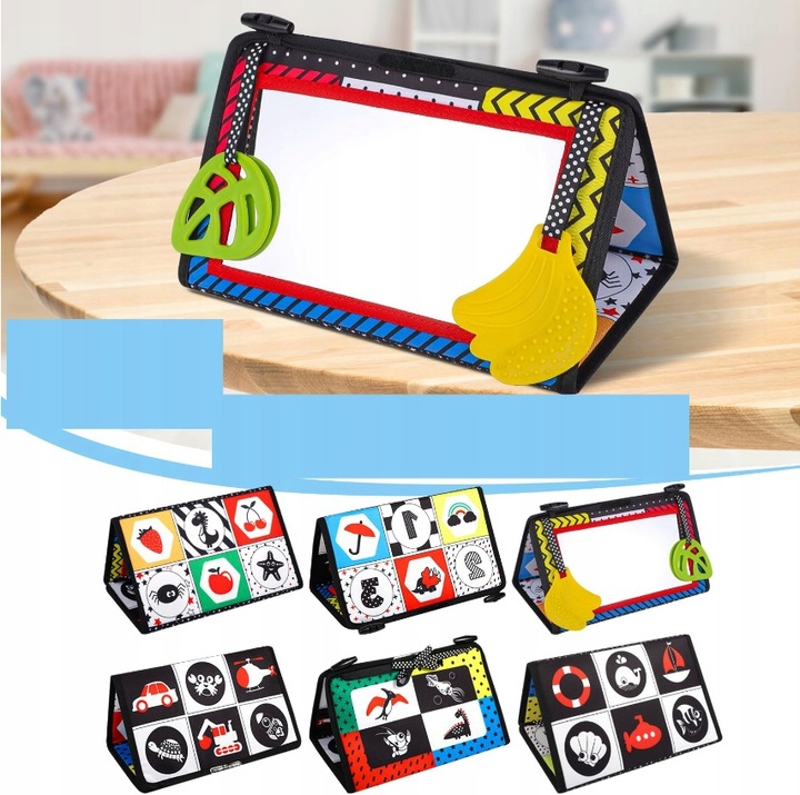 ZABAWKA SENSORYCZNA SKŁADANA Z LUSTERKIEM DLA DZIECI Wersja cyfrowa