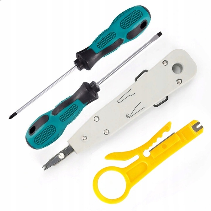 TESTER KABLI TESTER ŚCIĄGACZ ZACISKARKA RJ45 LAN 3