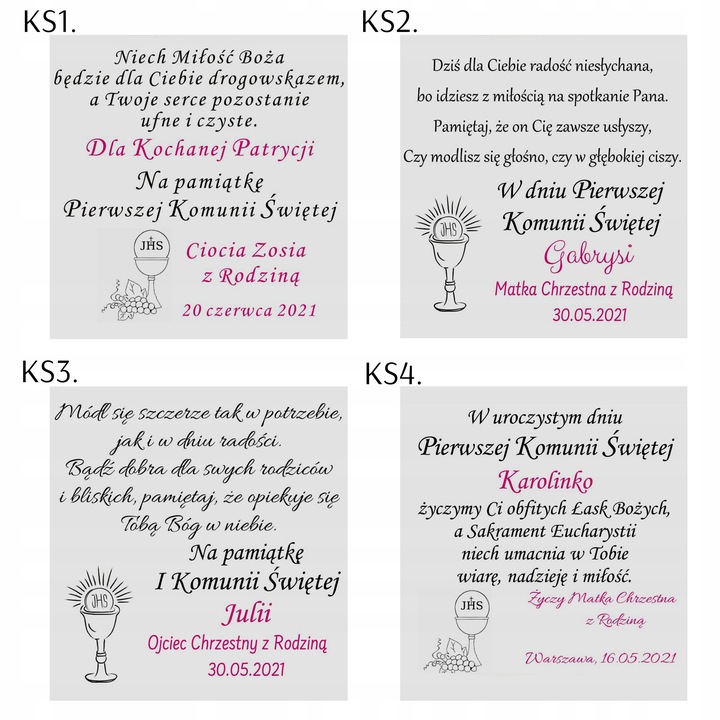 Srebrna Bransoletka KOMUNIA GRAWER CHRZEST 925