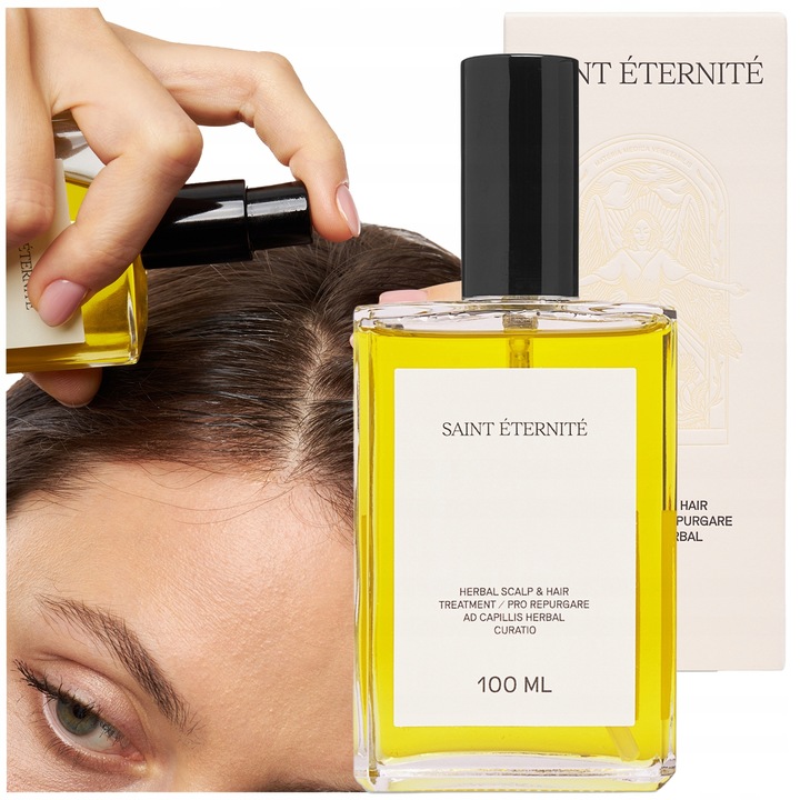 WCIERKA DO WŁOSÓW pobudzająca wzrost NATURALNA pielęgnuje skórę głowy SAINT