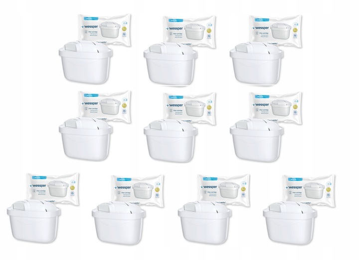 Wkład filtrujący filtr Wessper Aquamax do Brita Dafi Aquaphor 10szt WES003
