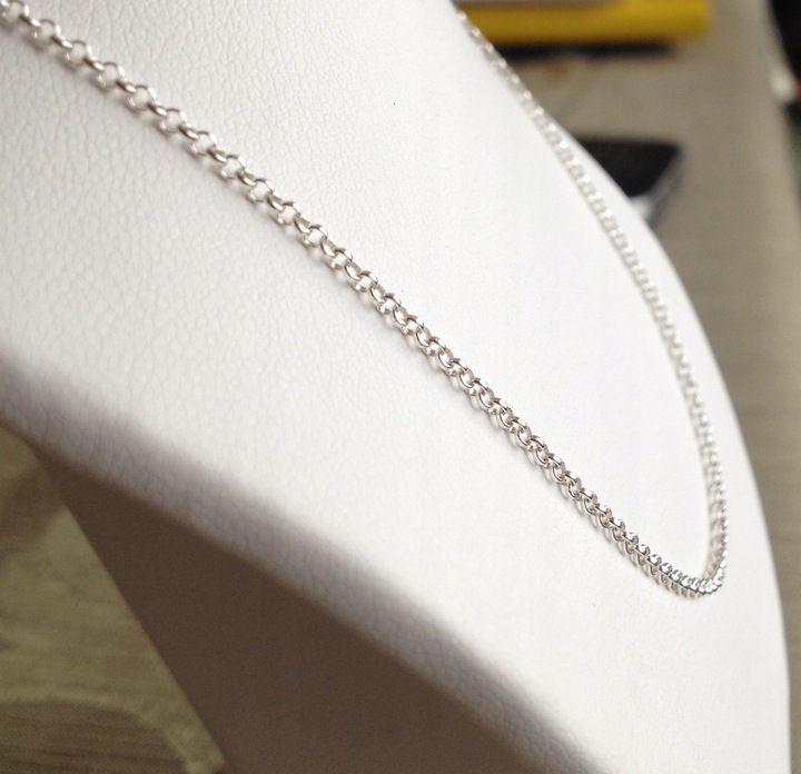 Łańcuszek srebrny 925 Krzyżyk Komplet Srebrny (na PREZENT / Komunia)