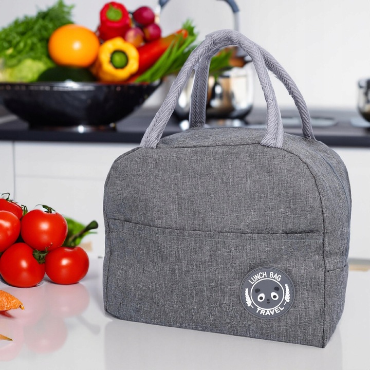 TORBA TERMICZNA śniadaniowa do pracy na jedzenie lunch torebka plażowa