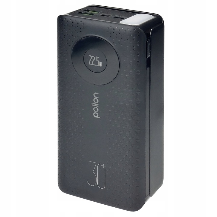 Powerbank POLION Szybkie Ładowanie 22.5W 30000mAh USB-C USB-A PD3.0 QC3.0