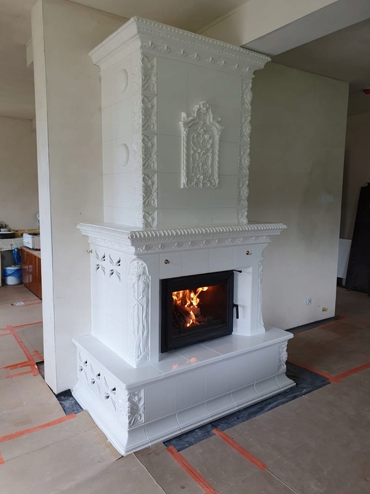 Fuga zduńska do pieca kaflowego, kominek, kuchnia