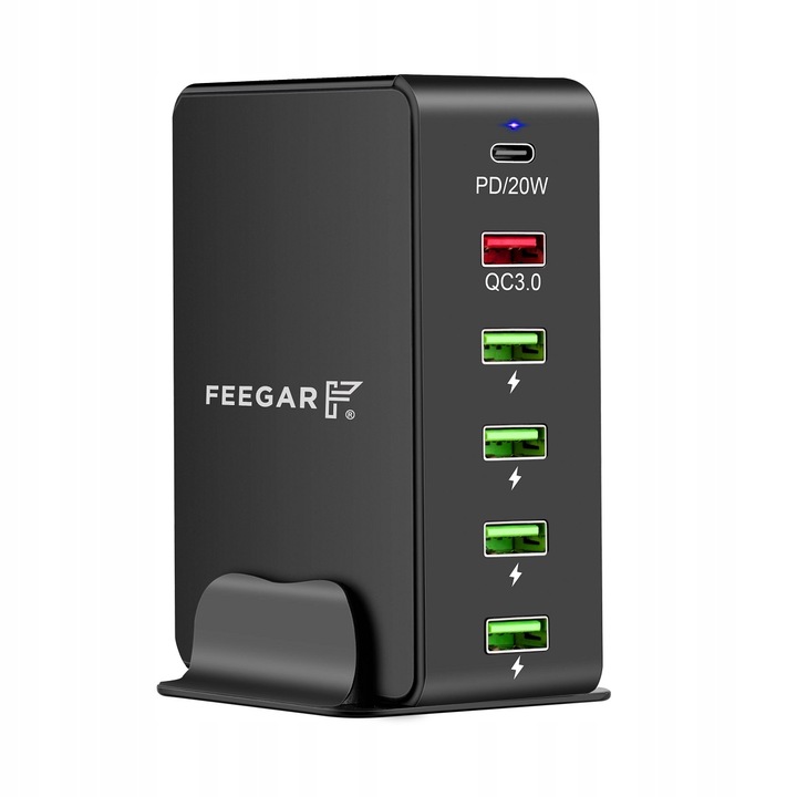 Ładowarka sieciowa Feegar Tower 86W 6x USB Typ C