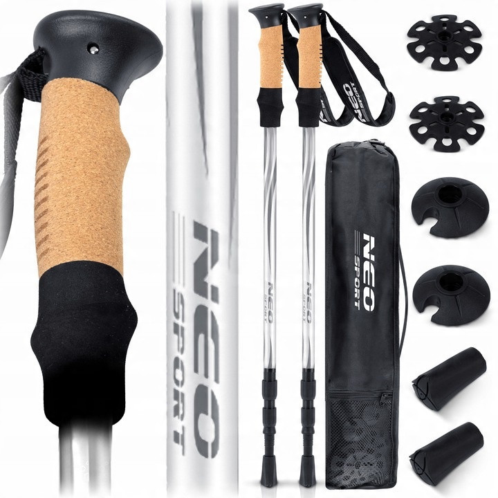 KIJKI DO NORDIC WALKING KIJE TREKKINGOWE DO CHODZENIA REGULOWANE 2szt.