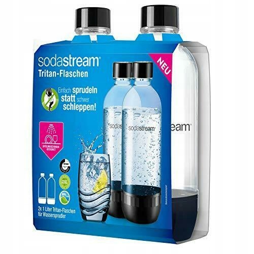 2x BUTELKI DO SATURATORA SodaStream Fuse Classic 1L DWUPAK | DO ZMYWARKI