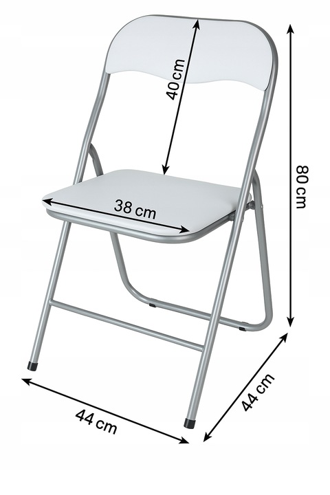 Krzesło składane bankiet catering białe