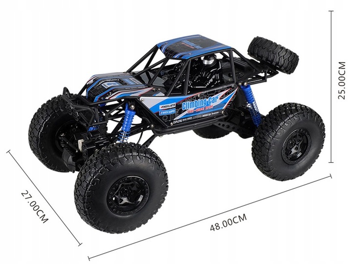 AUTO ZDALNIE STEROWANE SAMOCHÓD RC 48 CM WIELKI CRAWLER 4x4 POMARAŃCZ