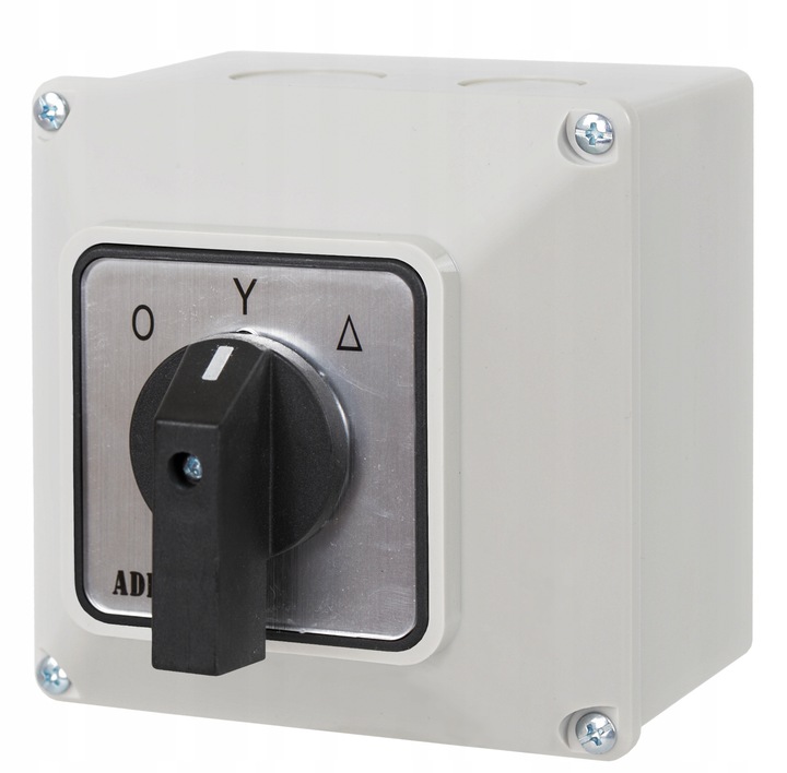 ŁĄCZNIK KRZYWKOWY 0-Y-T 32A 3P GWIAZDA TRÓJKĄT W OBUDOWIE 110x110 3F IP65