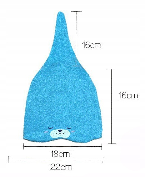 Czapeczka smerfetka dla noworodka ŚLICZNY PYSK