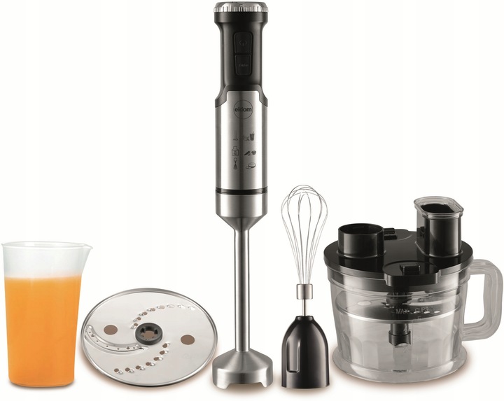 BLENDER RĘCZNY MIKSER WIELOFUNKCYJNY ELDOM BL220 TURBO 1200W +AKCESORIA