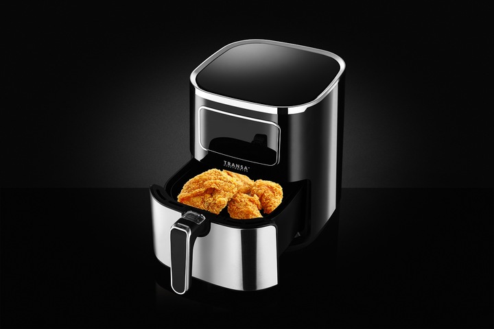 FRYTKOWNICA BEZTŁUSZCZOWA INOX TIMER 6 PROGRAMÓW XXL TRANSA 5L 1700W