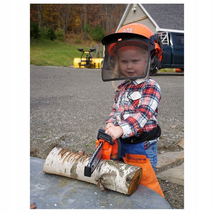 DUŻA PIŁA MOTOROWA SPALINOWA ŁAŃCUCHOWA DLA DZIECI NA BATERIE z DŹWIĘKIEM